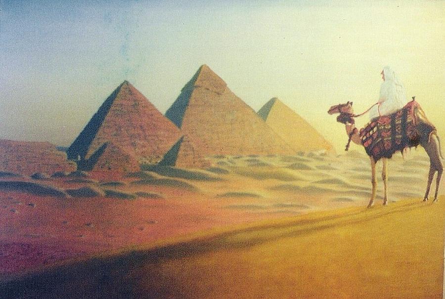 Egyptian Pyramids Painting by Wagner Chaves - Fine Art America