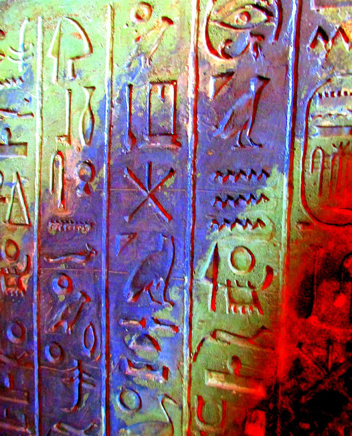 Egypt Photograph - Egyptian Symbols by Randall Weidner