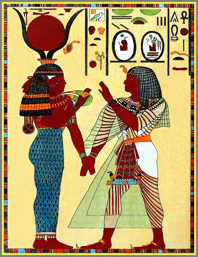Egyptian Tomb Art - 3 Painting by Charlie Ross