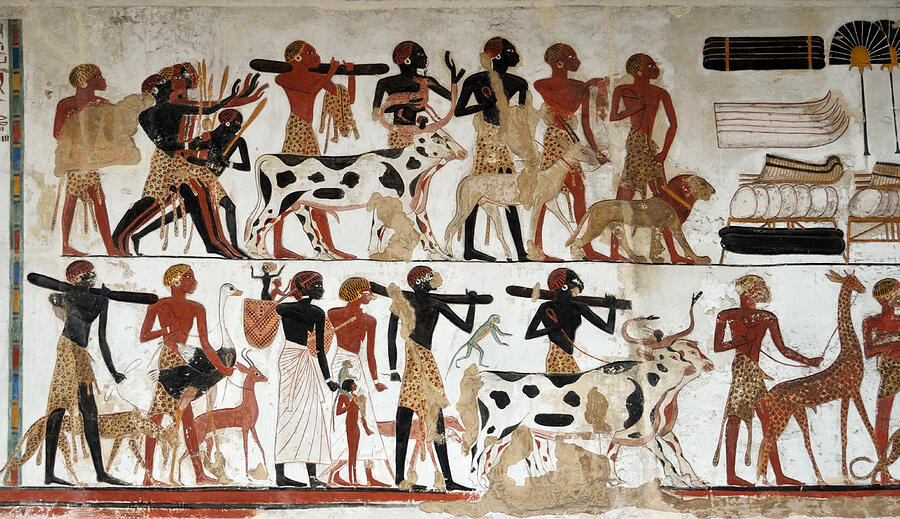 Egyptian Wall Painting Of Temple Of Beit El Wali