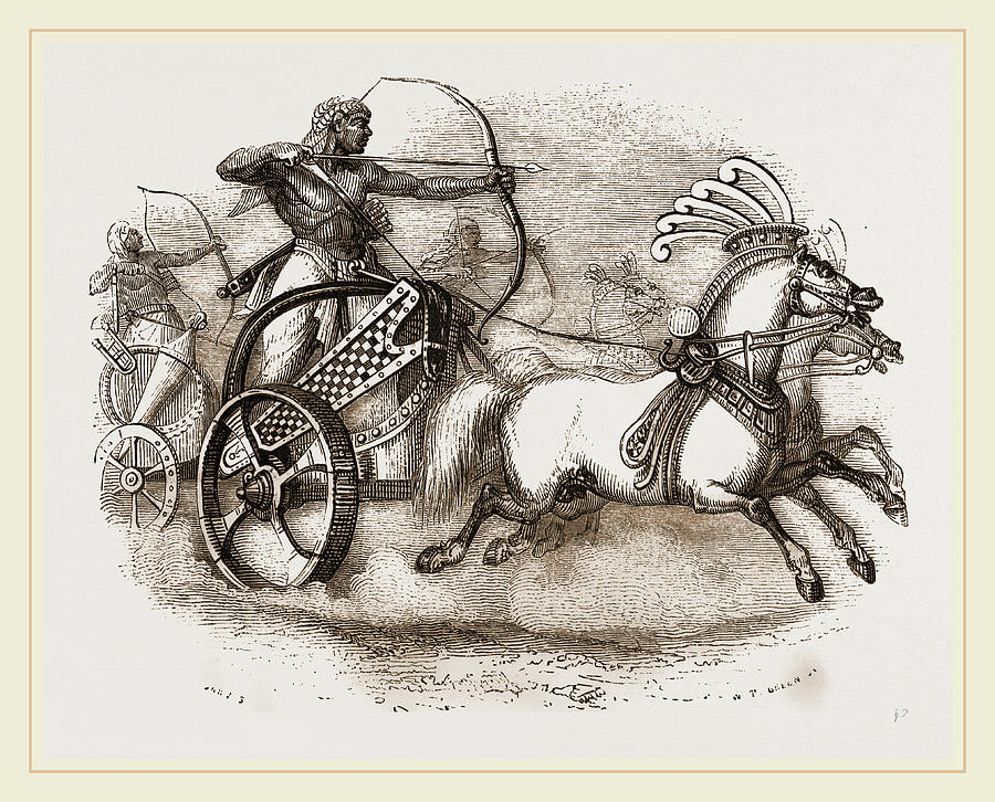 Egyptian Warchariot Drawing by Litz Collection Fine Art America