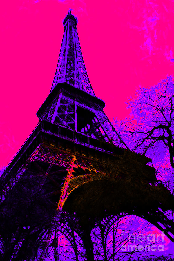 Eiffel Tower Photograph - Eiffel 20130115v3 by Wingsdomain Art and Photography