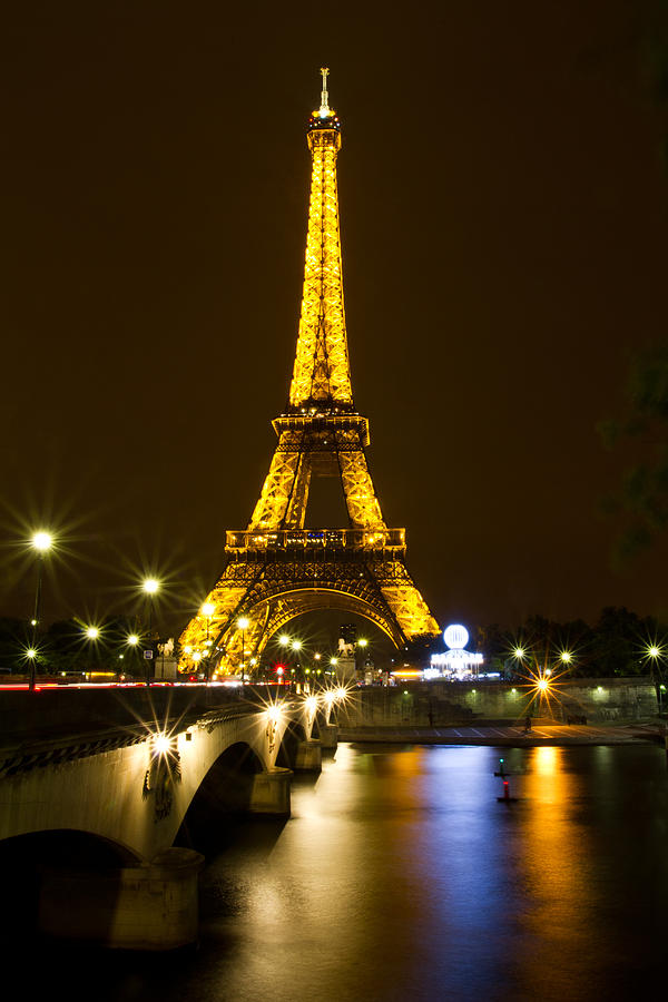 Eiffel at night Photograph by David Freuthal