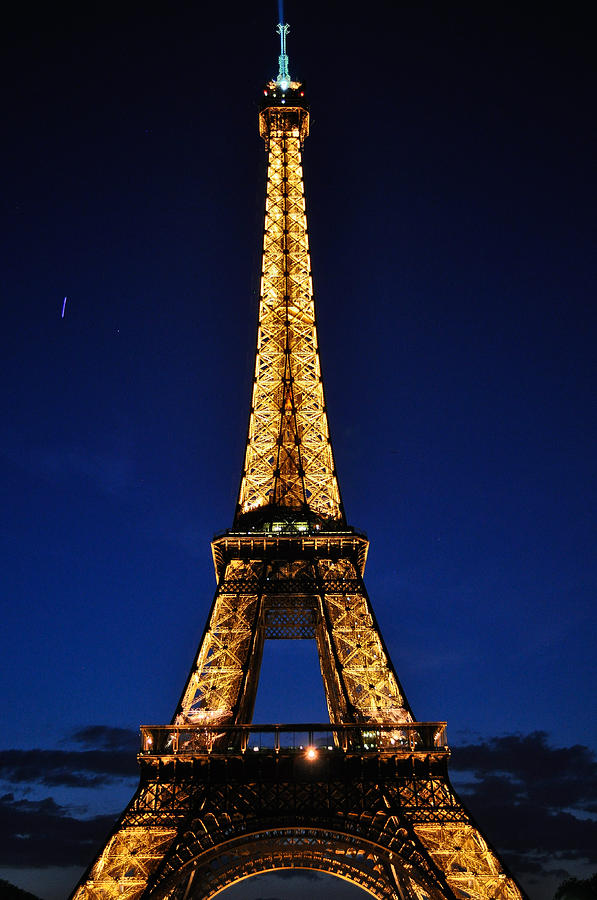 Eiffel At Night Photograph by Denise Elfenbein