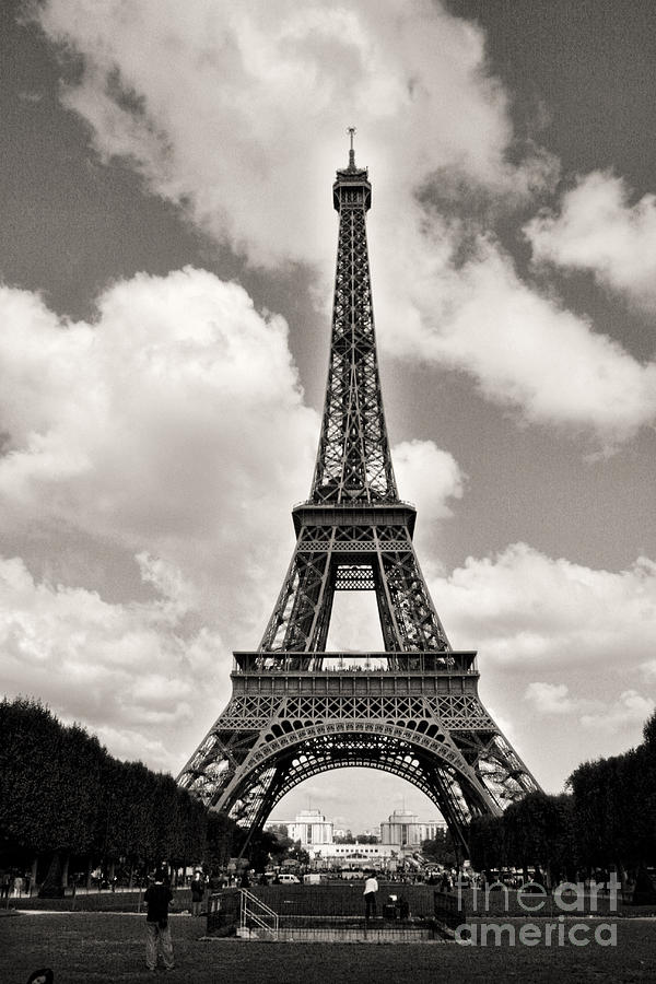 Eiffel in Black and White Photograph by Crystal Nederman
