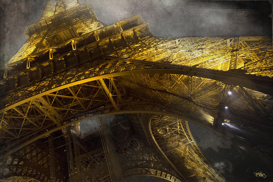 Eiffel in Gold Photograph by Evie Carrier