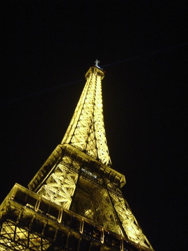 Eiffel Tower Photograph - Eiffel Night by Felecia Clarke