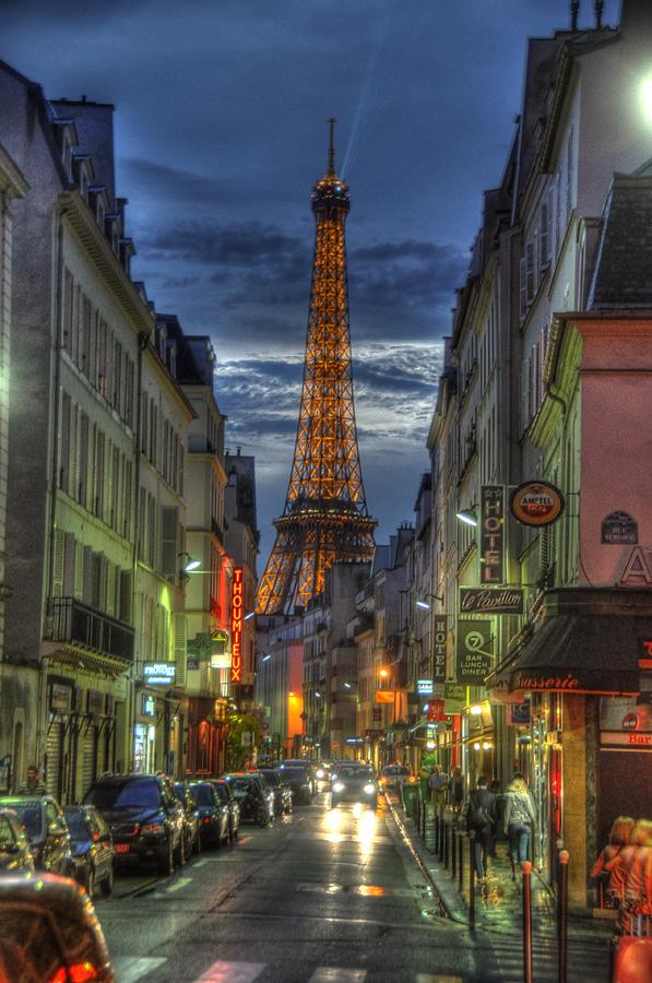 Eiffel over Paris Photograph by Michael Kirk