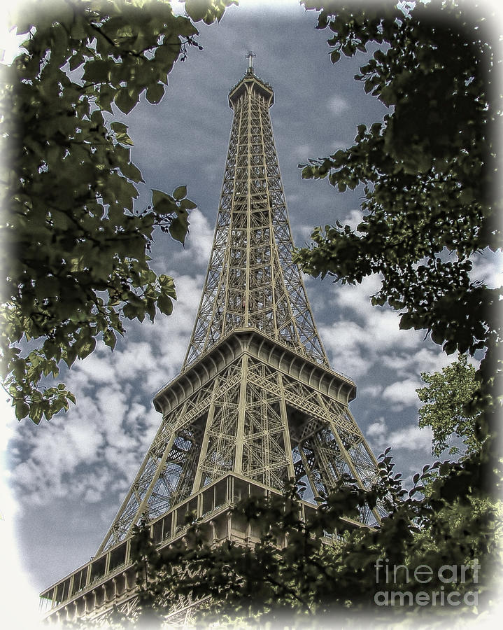 Eiffel Through Trees Photograph by Ken Johnson