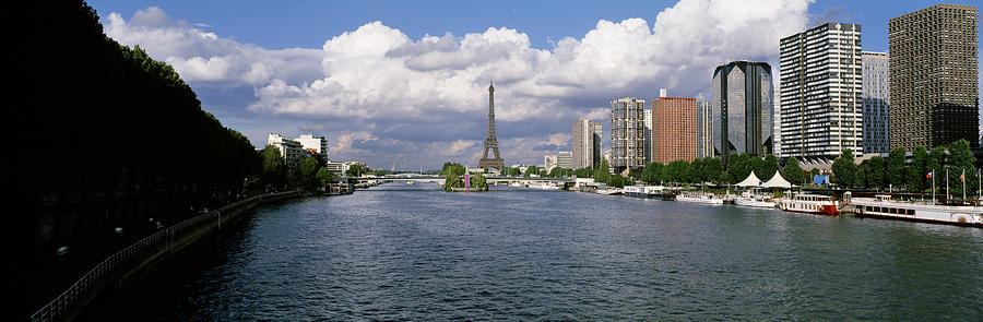Eiffel Tower Across Seine River, Paris Photograph by Panoramic Images