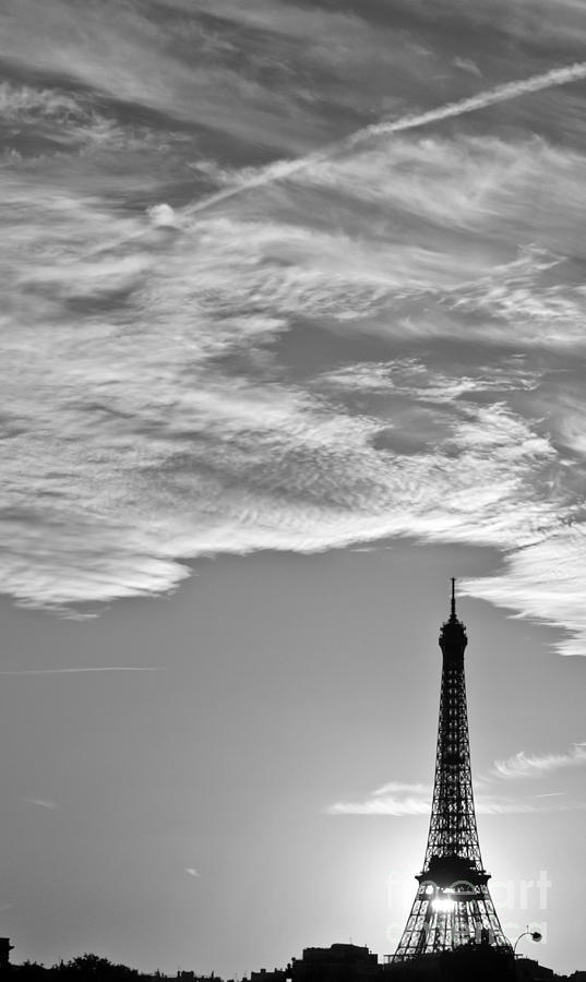 Eiffel tower and shadows Photograph by PatriZio M Busnel