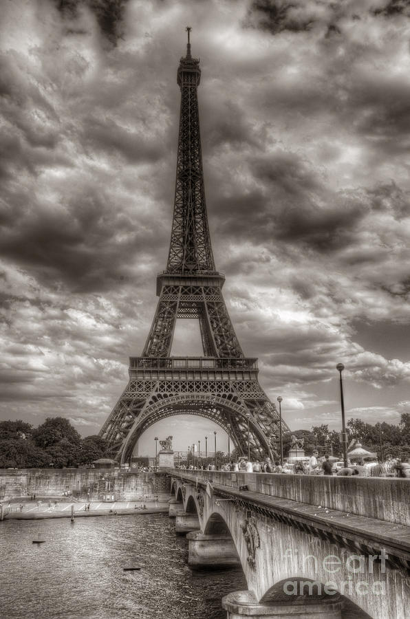 Eiffel Tower and the Pont de Iena Photograph by Colin Woods