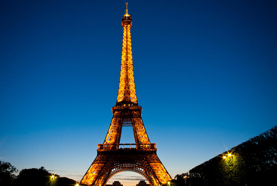Eiffel Tower at Dusk Photograph by Anthony Doudt