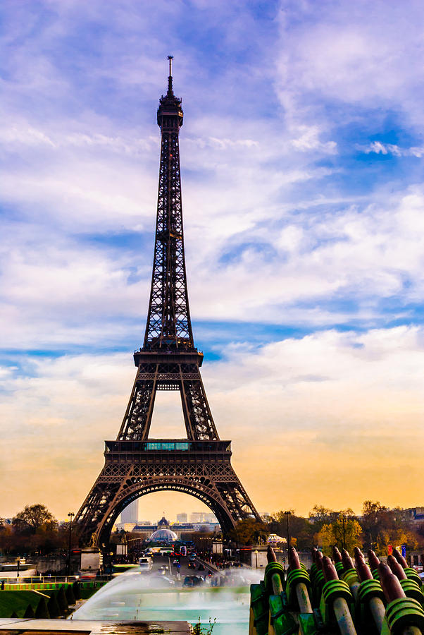 Eiffel Tower at Sunset 1 Photograph by David McAlpine | Fine Art America