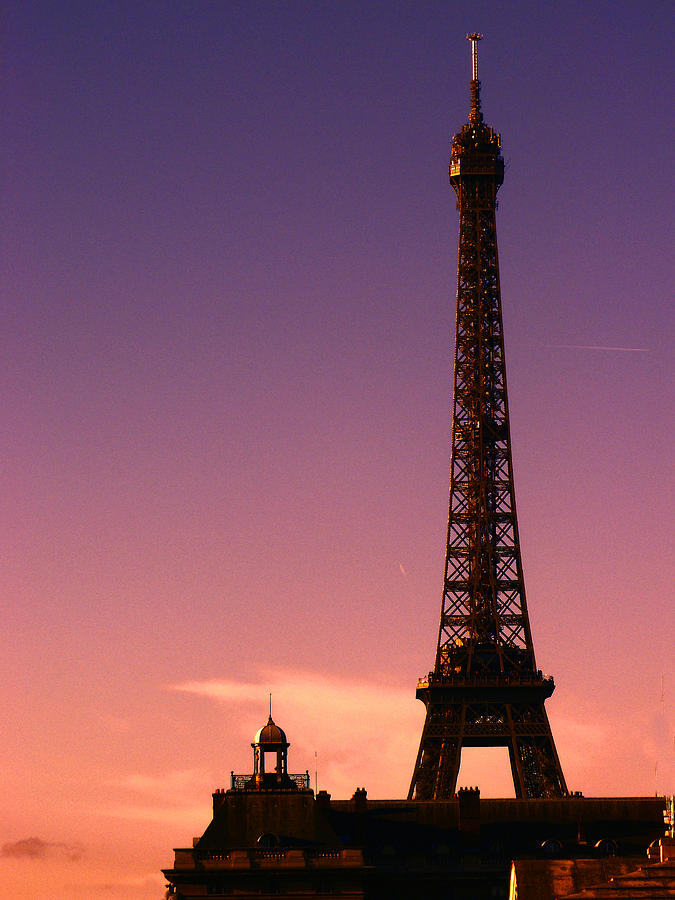 Eiffel Tower at Sunset Photograph by Lynn Bolt