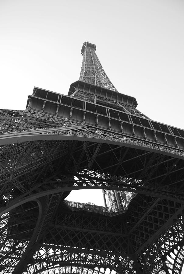 Eiffel Tower Photograph - Eiffel Tower b/w by Jennifer Ancker