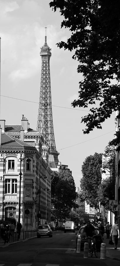 Eiffel Tower Black and White 4 Photograph by Andrew Fare