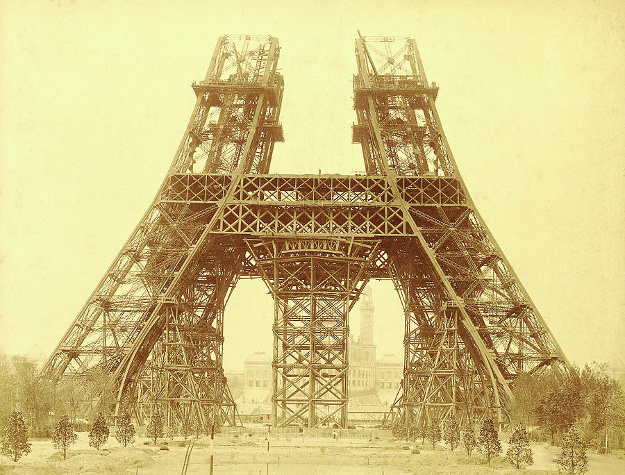 Eiffel Tower Construction Photograph by The Getty/science Photo Library