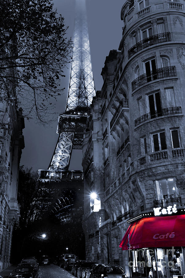 Eiffel Tower from a Side Street #1 Digital Art by MGL Meiklejohn Graphics Licensing