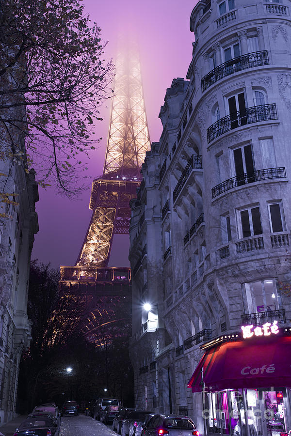 Eiffel Tower from a Side Street Photograph by MGL Meiklejohn Graphics Licensing