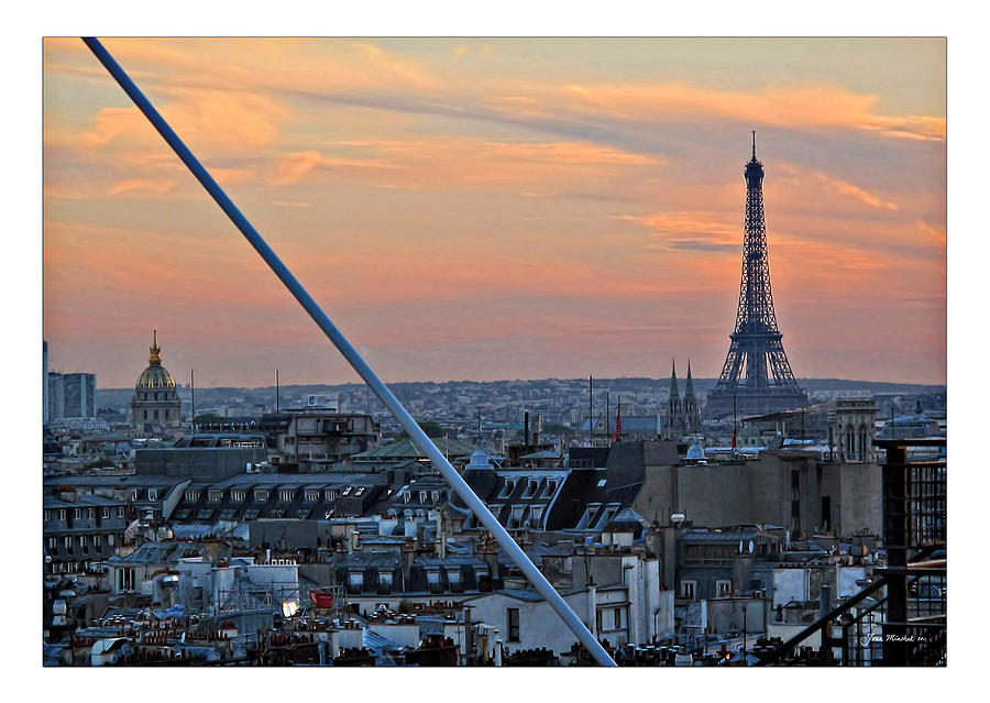 Eiffel Tower Photograph - Eiffel Tower from Above by Joan  Minchak