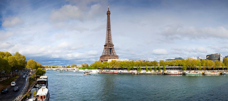 Architecture Photograph - Eiffel Tower From Pont De Bir-hakeim by Panoramic Images