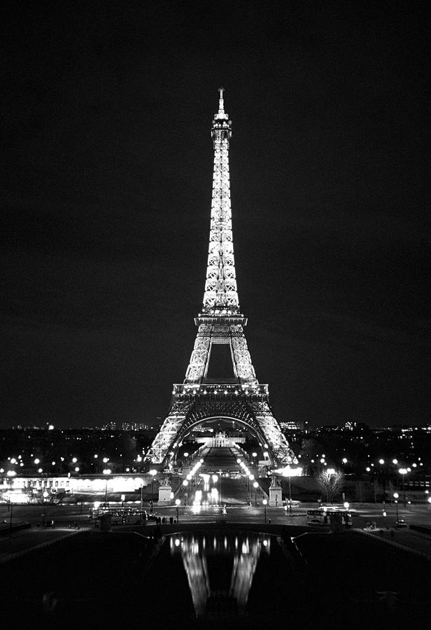  Eiffel  Tower  in black  and white  Photograph by Heidi Hermes