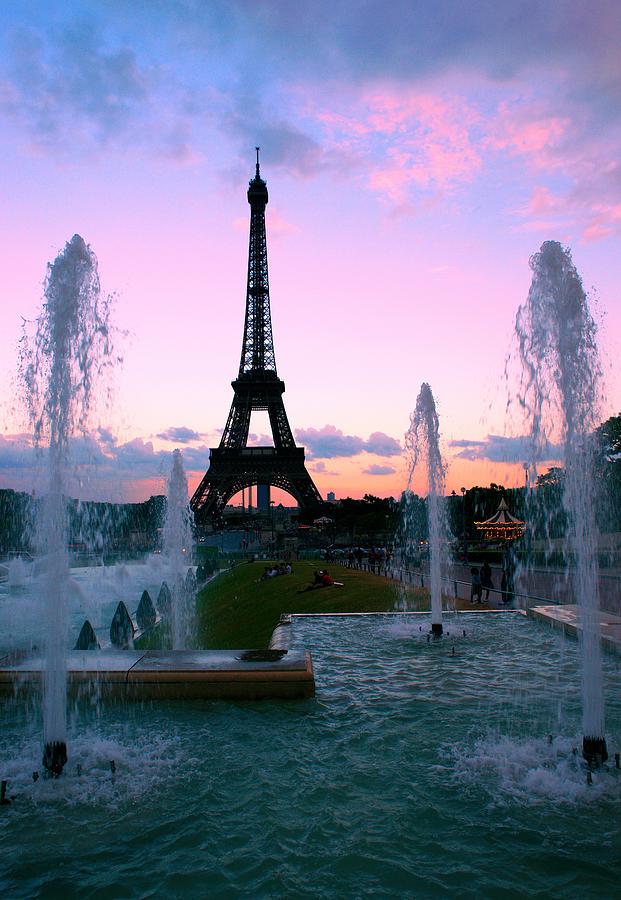 Eiffel Tower in evening light Photograph by Mike Marsden