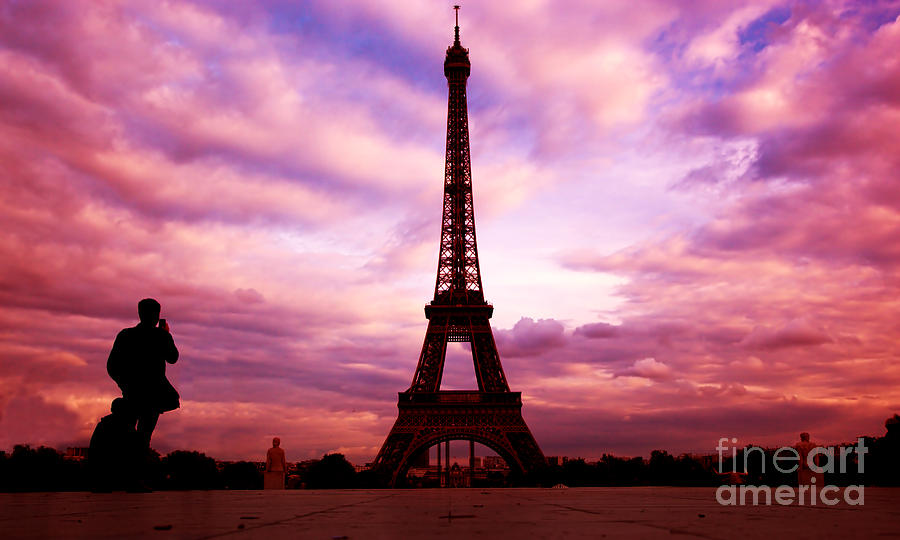 Eiffel Tower In Paris Fance Photograph