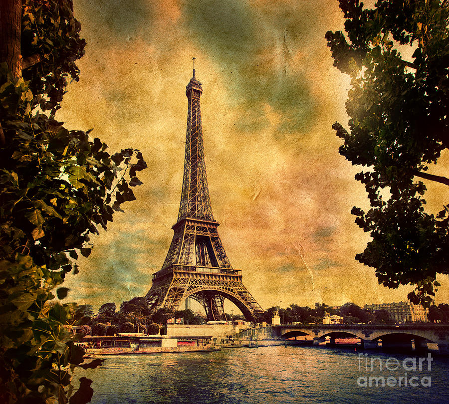 Eiffel Tower In Paris France Photograph