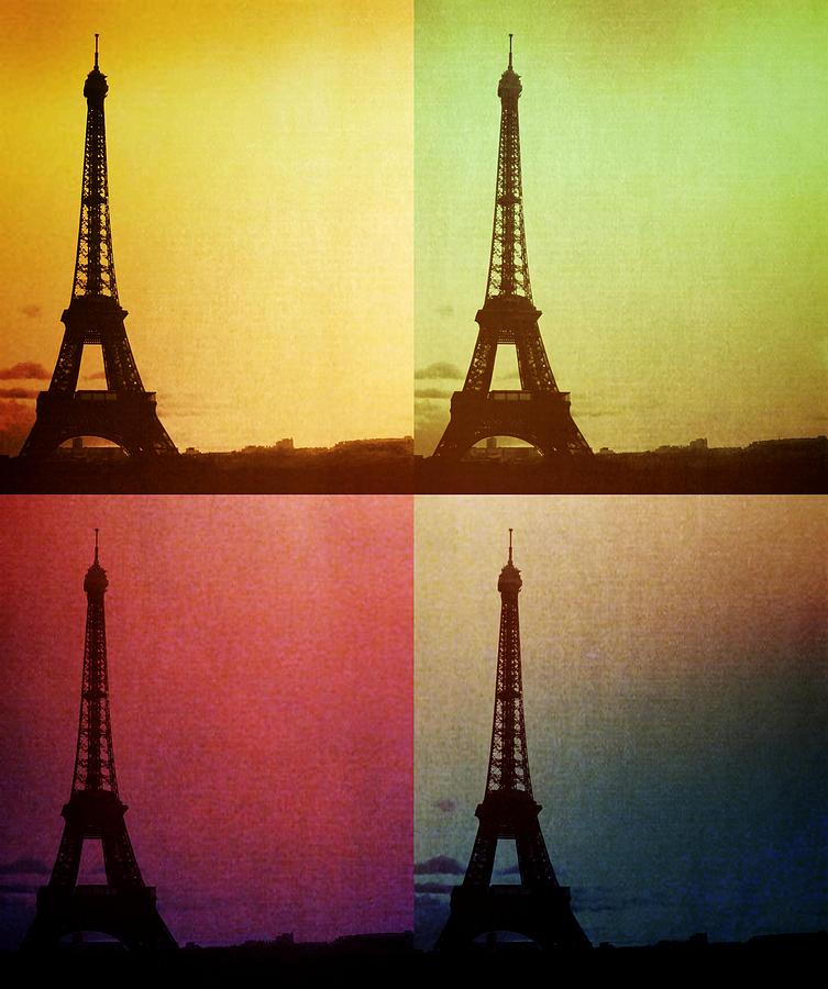 Sunset Photograph - Eiffel Tower in Sunset by Marianna Mills
