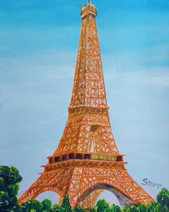 Eiffel Tower In The Spring Painting