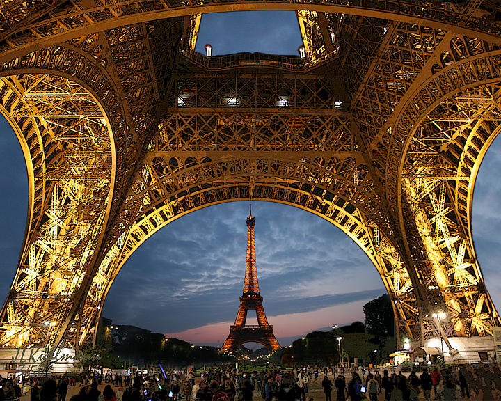 Paris Photograph - Eiffel Tower by Jim Kuhlmann
