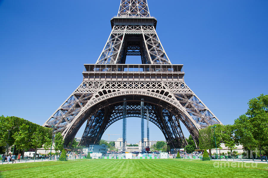 Eiffel Tower Lower Part Paris Photograph