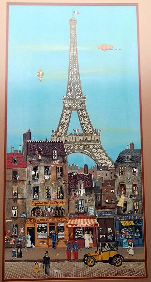 Eiffel Tower Painting by Michael Delacroix