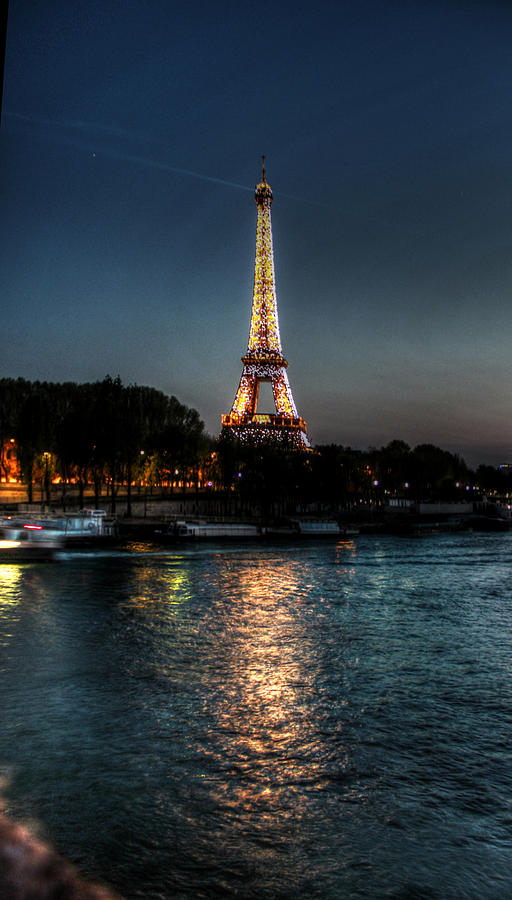 Eiffel Tower Night Time Photograph by Steve Ellenburg | Fine Art America