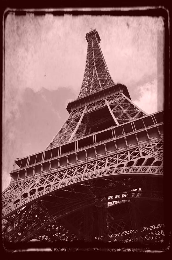 Digital Image Photograph - Eiffel Tower - Old Style by Patricia Awapara