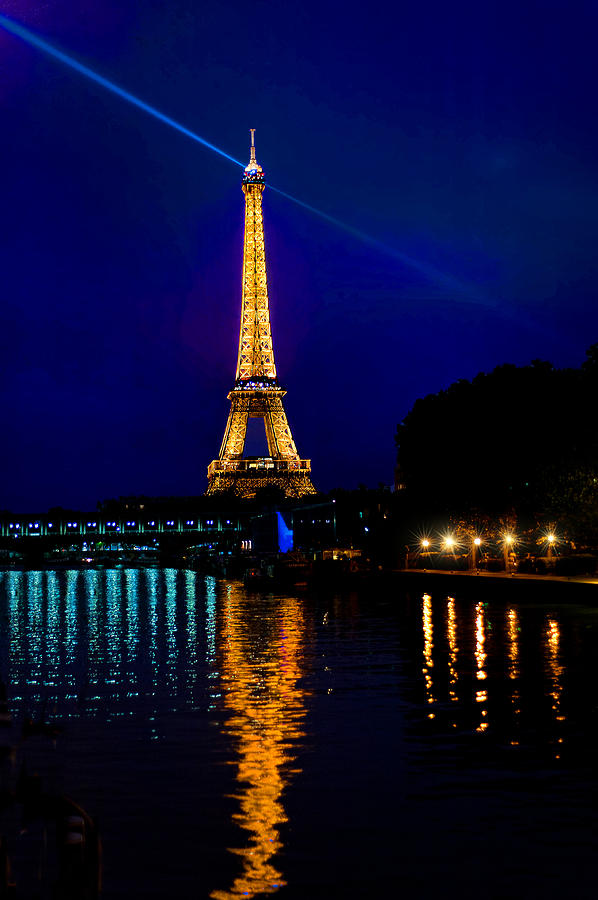 Eiffel Tower on the Seine Photograph by Mitchell R Grosky