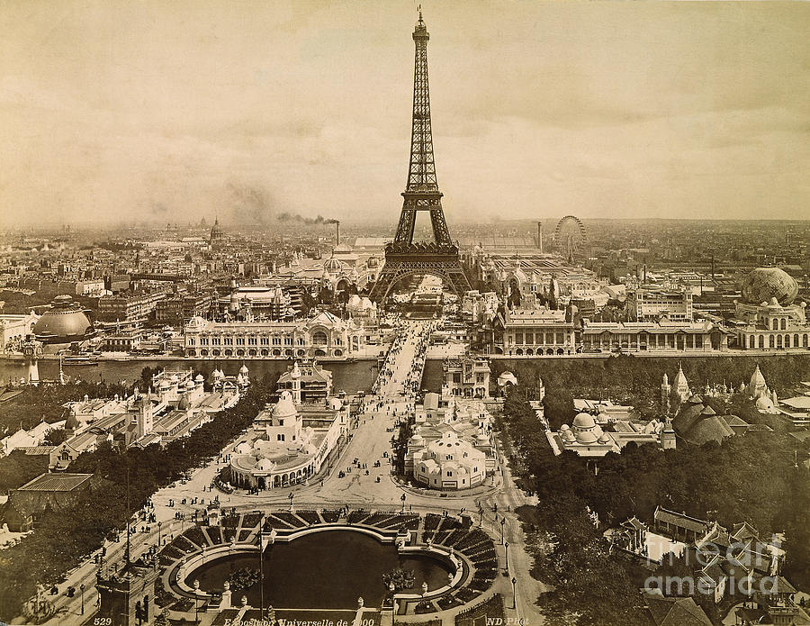 Eiffel Tower, Paris, 1900 Photograph by Granger