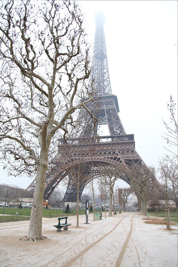 Architecture Photograph - Eiffel Tower - Paris France - 011315 by DC Photographer