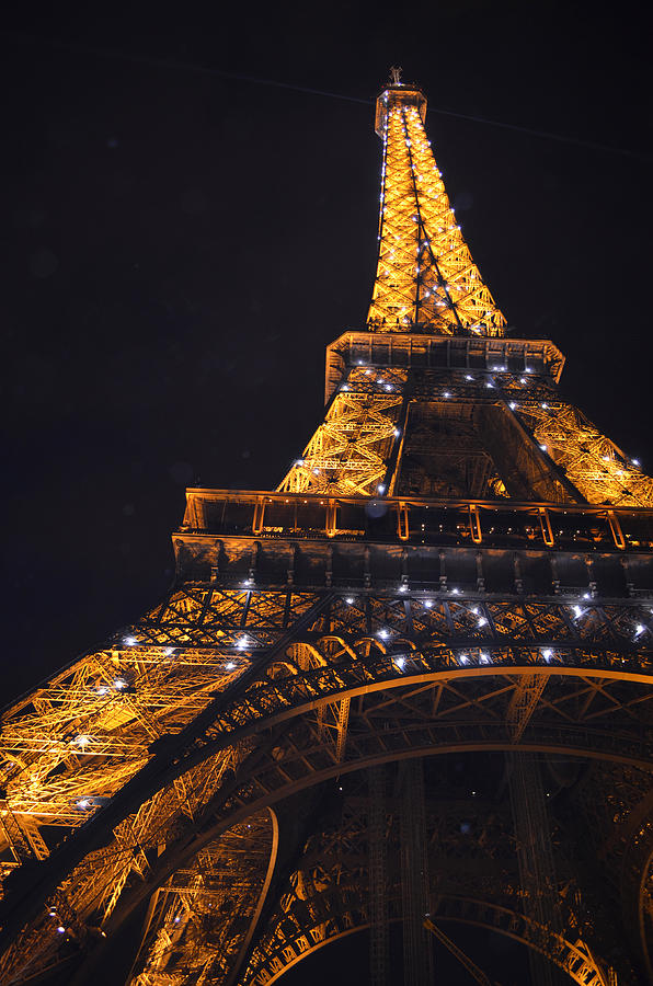 Eiffel Tower Paris France Illuminated Photograph by Patricia Awapara