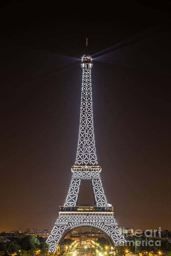 Eiffel Tower Sparkle Photograph by Rhonda Krause