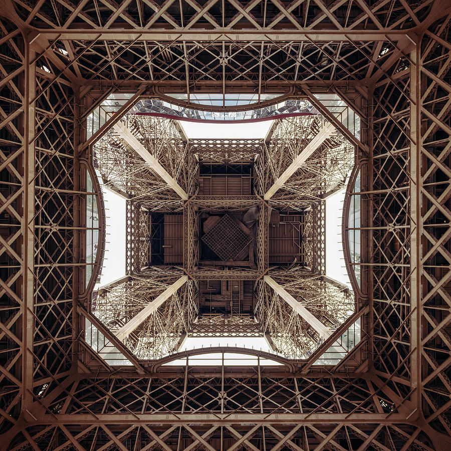 Eiffel Tower Structure From Directly Photograph by Georgeclerk