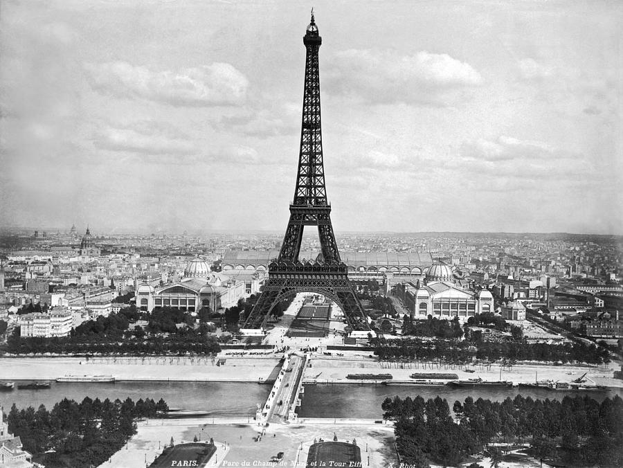 Eiffel Tower Photograph by Underwood Archives
