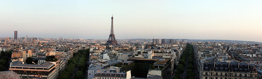 Eiffel Tower Viewed From Arc De Photograph by Panoramic Images
