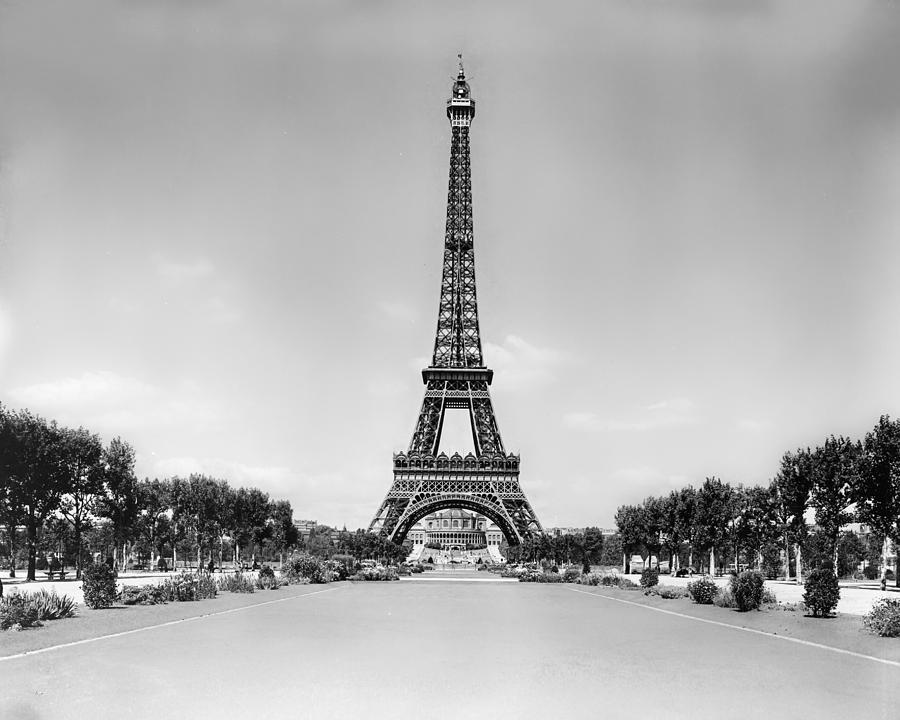 Eiffel Tower  - Vintage Photograph by Bill Cannon