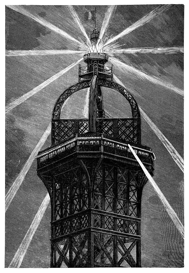 Eiffel Towers Electric Lamp Photograph by Science Photo Library