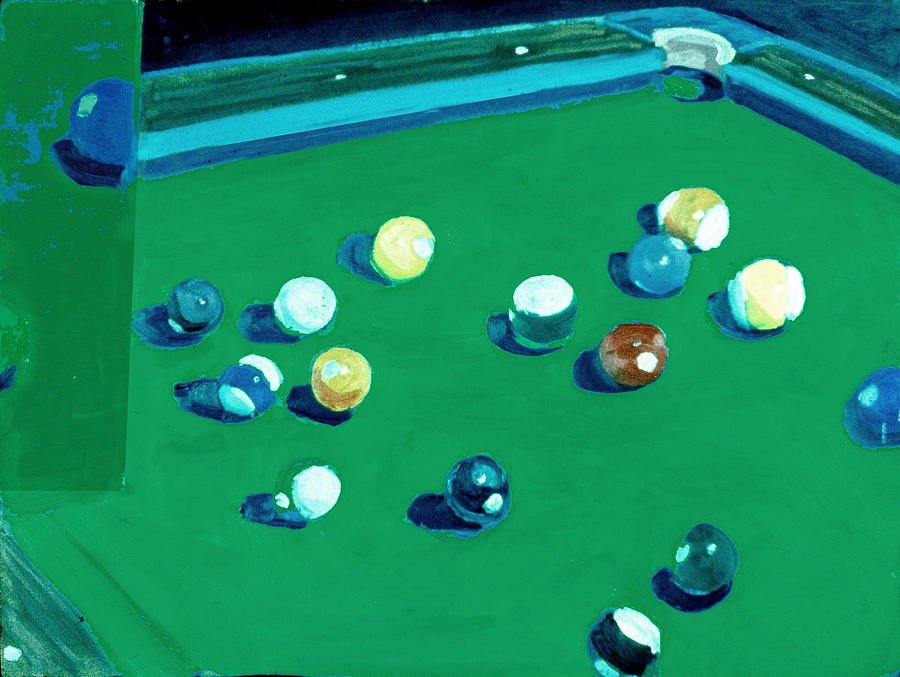 Eight Ball Painting by David Zimmerman