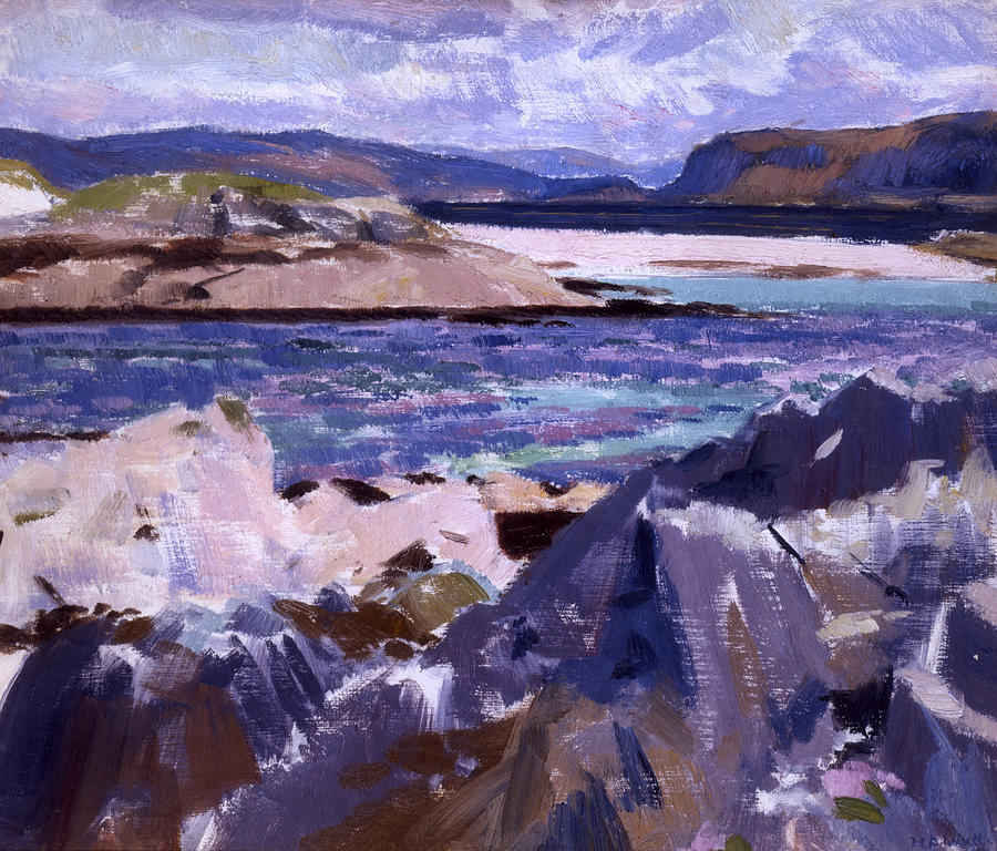Francis Campbell Boileau Cadell Painting - Eilean Annraidh from the north end by Francis Campbell Boileau Cadell