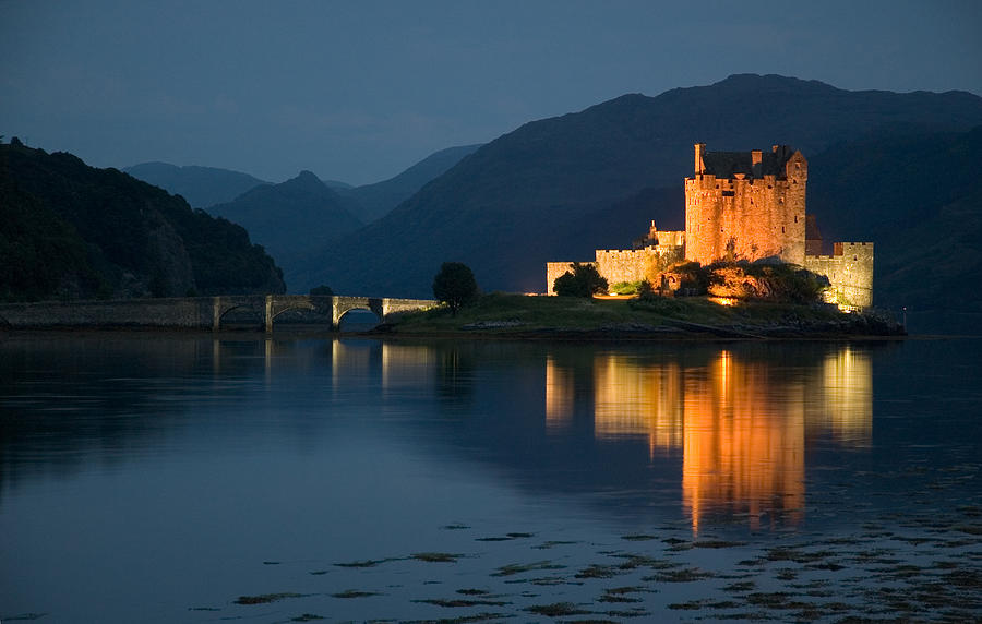 Eilean Donan Castle at Night Photograph by Jeremy Voisey